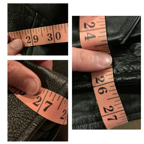 Eagle Leather Black Motorcycle Biker Jacket Coat Mens Size 56 Vintage Unisex - Picture 9 of 9